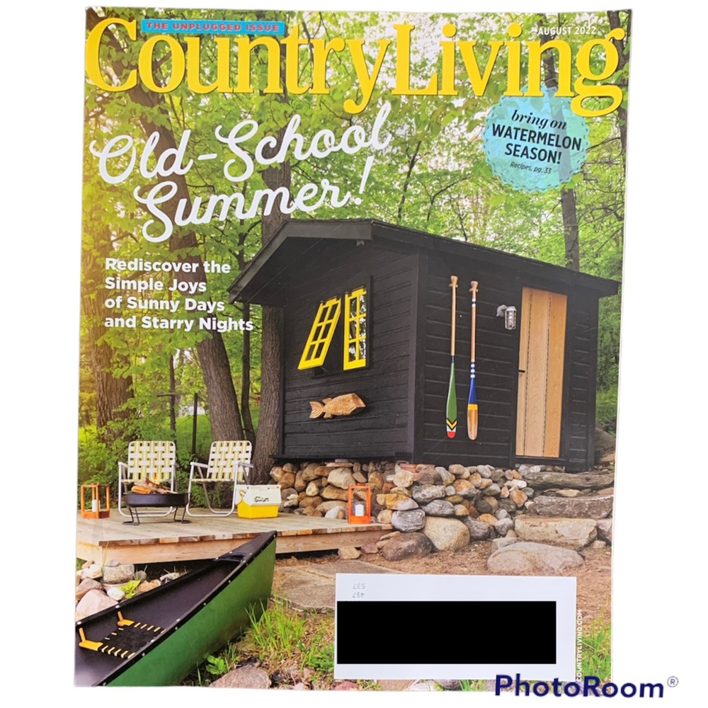 Country Living Magazine August 2022 Old School Summer Watermelon Season